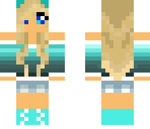 cute blue panda girl