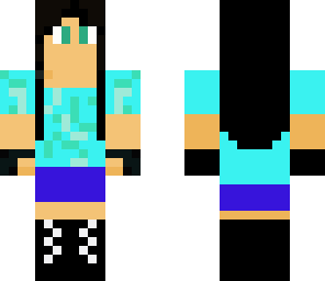 black haired glove girl