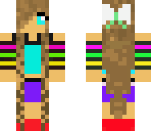 the girl with long hair