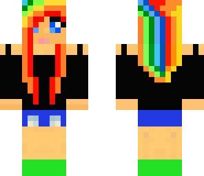 cute rainbow girl