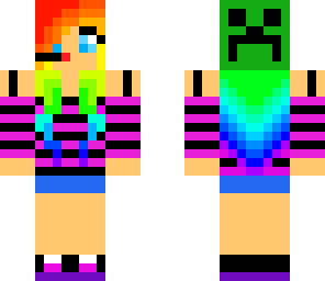 rainbow creeper girl