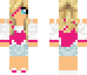 comfayepop27's heart girl in pink with dyed hair