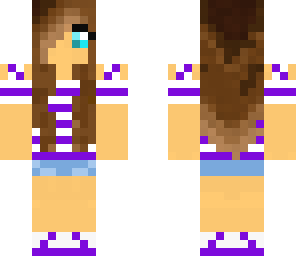 purple cute girl