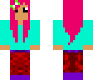 me with pink hair