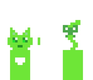 green cat