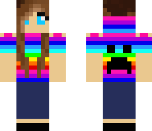 rainbow creeper girl