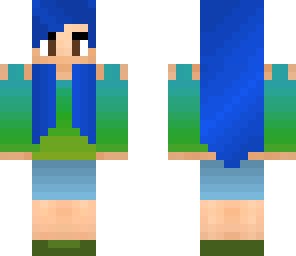 blue hair girl