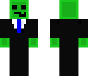 really wierd smiley slime in suit