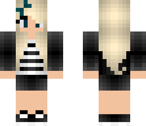 original skin with blue