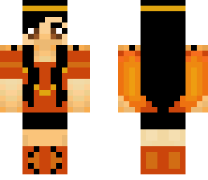 black haired fire angel