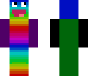 creepy rainbow guy