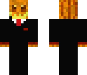 pumpkin in monkey suit