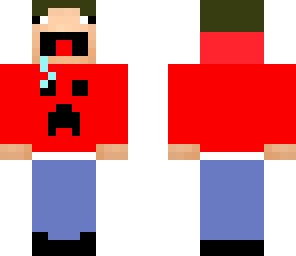 red creeper hoodie noob improved