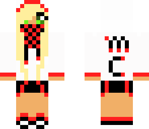 minecraft red girl