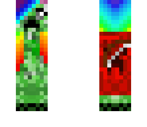 creeper girl  rainbow