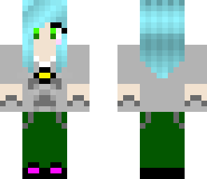 me with blue hair looking even better