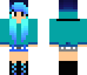 the blue girl