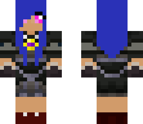 skacredoesminecraft blue hair