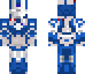 blue and silver iron man 3