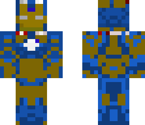 blue and gold iron man 3