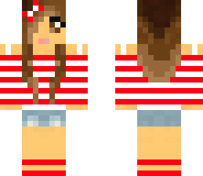 red stripe girl