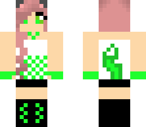 green cat girl