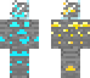diamond and gold ore man