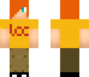 teenage boy with yellow tee
