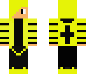black and yellow skater