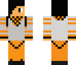 the silver and orange skater