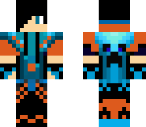 blue and orange