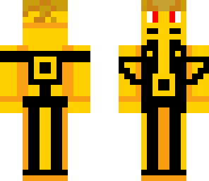 Naruto Modo Kurama Minecraft Skin