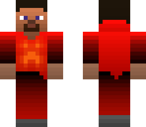 steve gradient with creeper hoodie