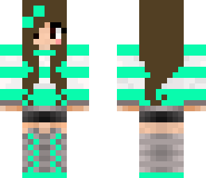 cool girl in green