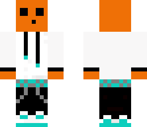 orange slime with hoodie