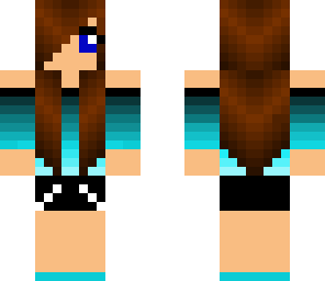 girl blue no head wear