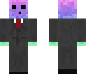 rainbow slime in a suit