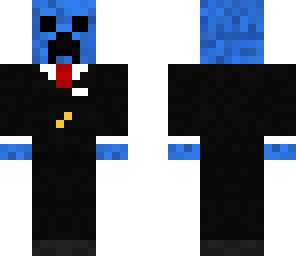 blue creeper in a suit