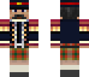 stalin in a prussian uniform with a kilt