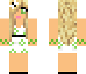 green wedding girl