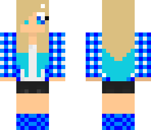 cute blue girl
