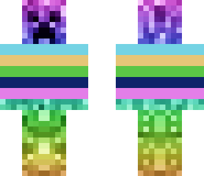 edited rainbow creeper i added a striped sweater