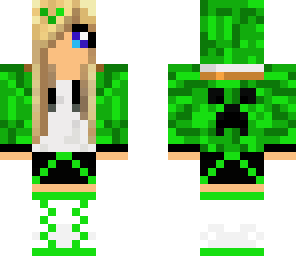 light green creeper girl
