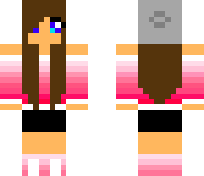 girl pink no head ware