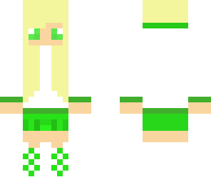 cute green girl