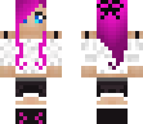 pink haired girl