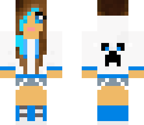 pretty blue creeper girl