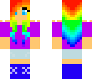rainbow funky girl