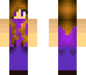 purple shirt woman
