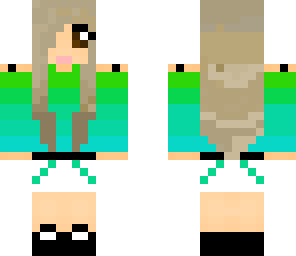 blue green girl